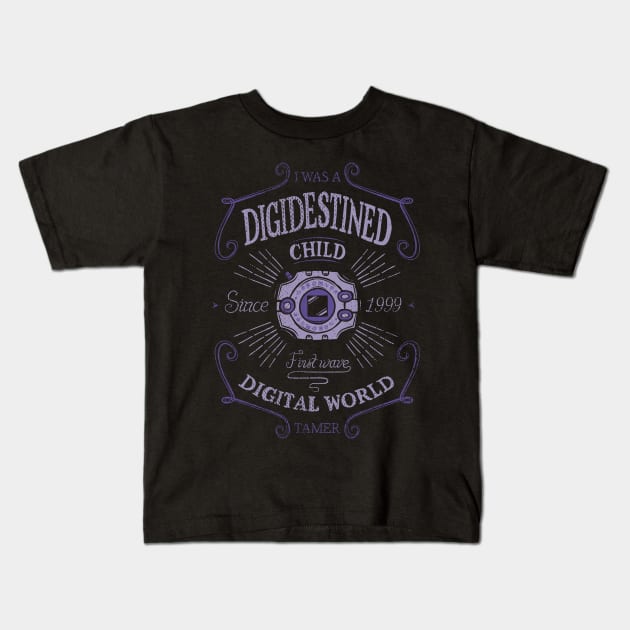 Digimon Child - First Adventure - Digidestined Kids T-Shirt by Typhoonic